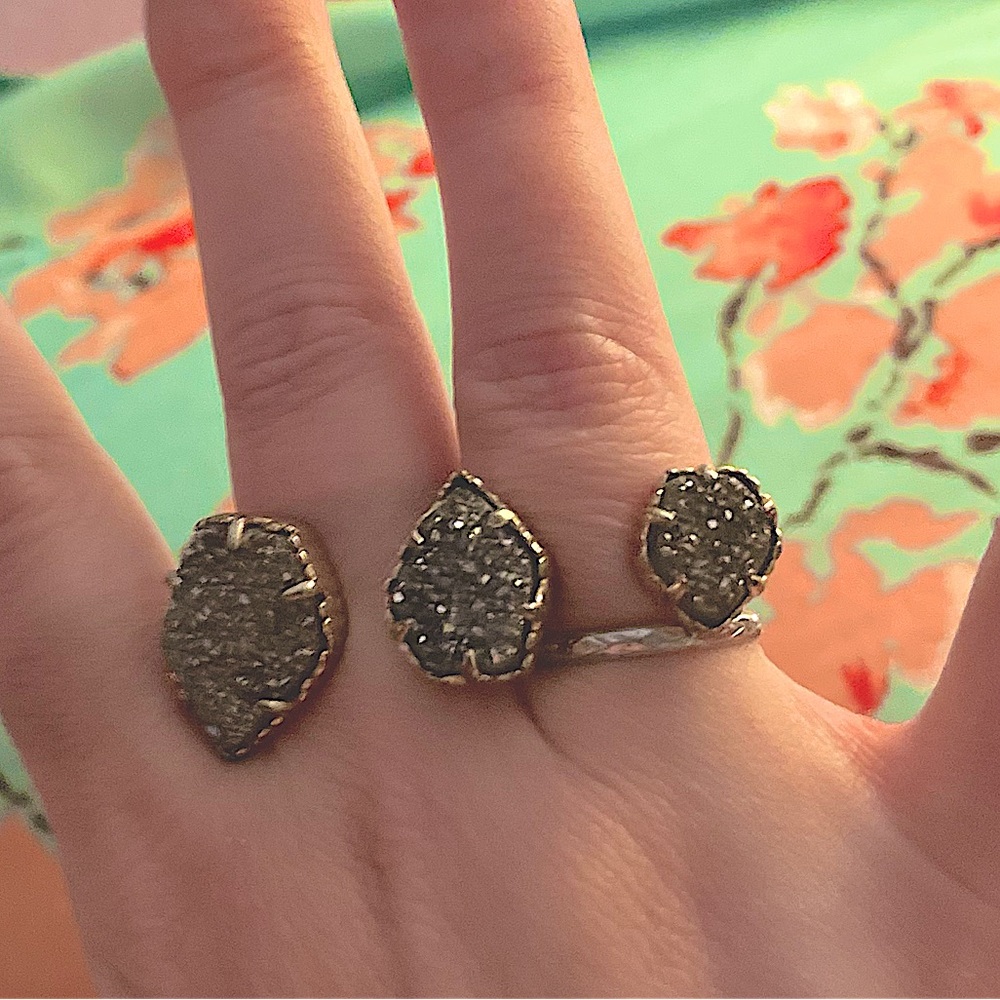 Kendra Scott triple finger statement ring